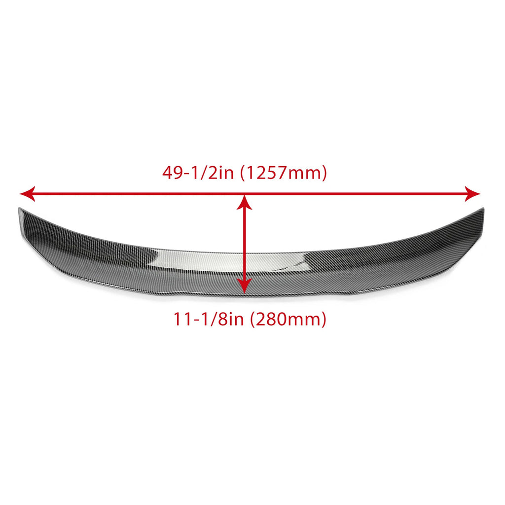 Rear Trunk Spoiler for Infiniti Q50 (2014–2024) Carbon Fiber PSM Style
