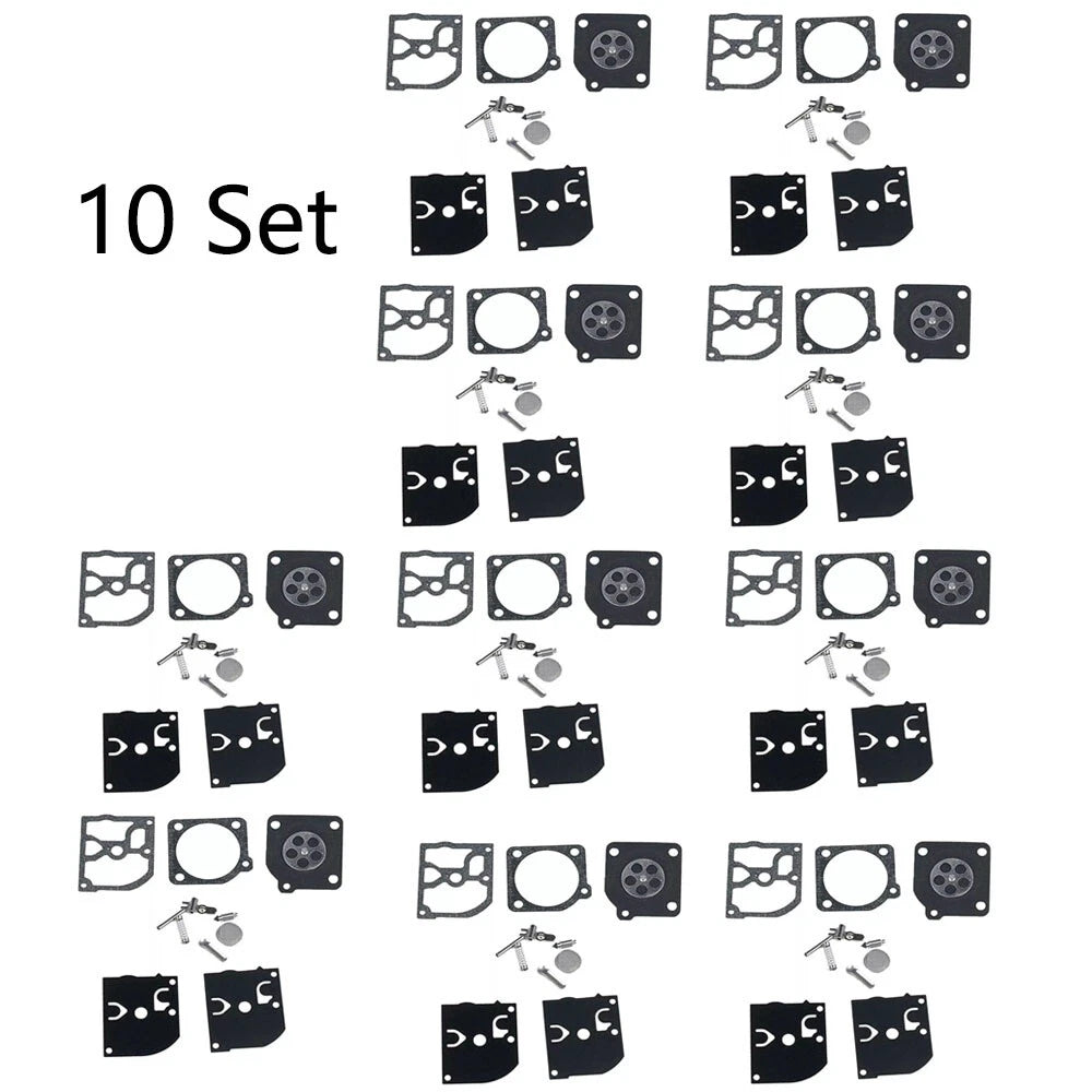 Set of 10 Carburetor Carb Kits for ZAMA RB-39 Poulan McCulloch Chainsaws