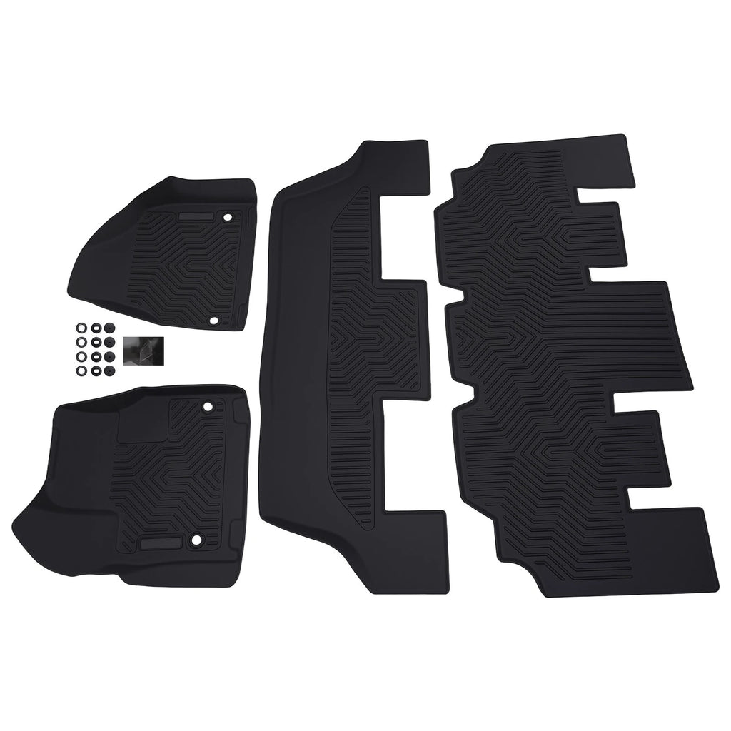 Floor Mats Liner for Chrysler Pacifica (2017–2025) TPE All Weather Waterproof