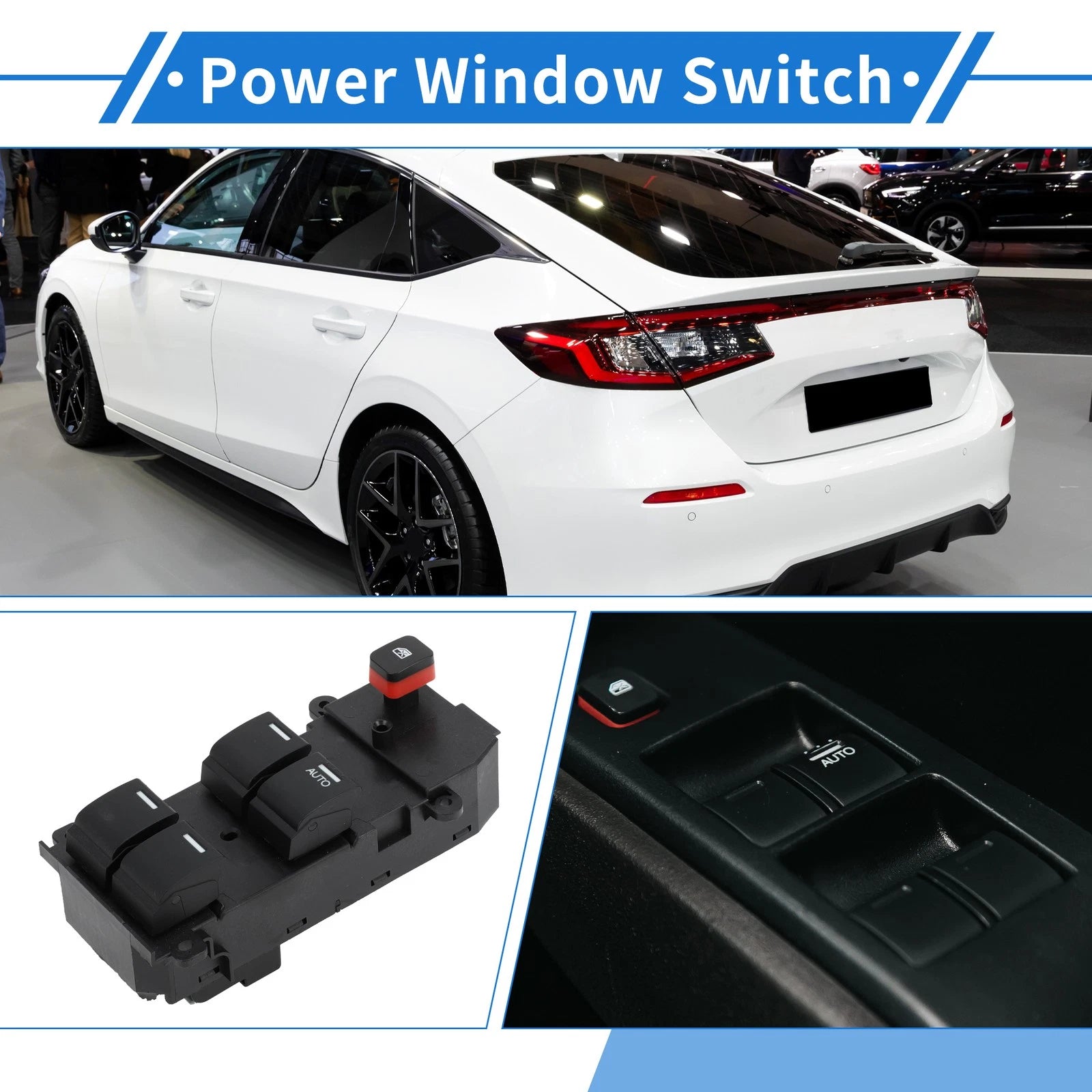 Front Right Power Window Switch for Honda City Civic (2006) 35750-SNA-A01