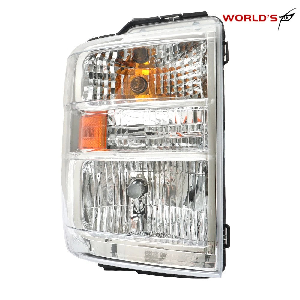 Headlight for Ford E150 E250 E350 (2008–2014) Clear Chrome Housing RH