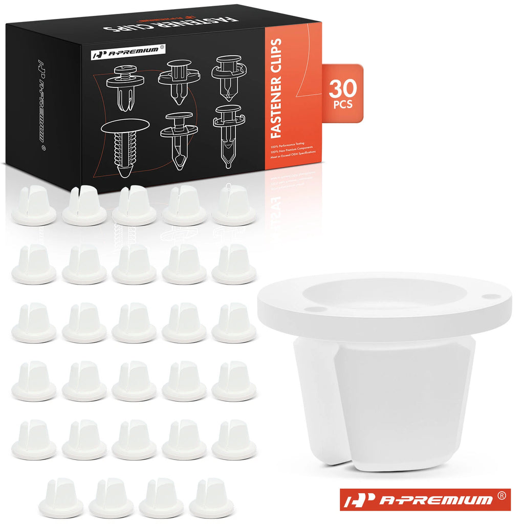 30Pcs 10mm Nylon Headlight Grommet Retainer Clip for Hyundai