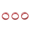 Red AC Climate Control Knob Ring Covers for Subaru Forester XV Crosstrek WRX STi (2014-2021)