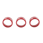 Red AC Climate Control Knob Ring Covers for Subaru Forester XV Crosstrek WRX STi (2014-2021)