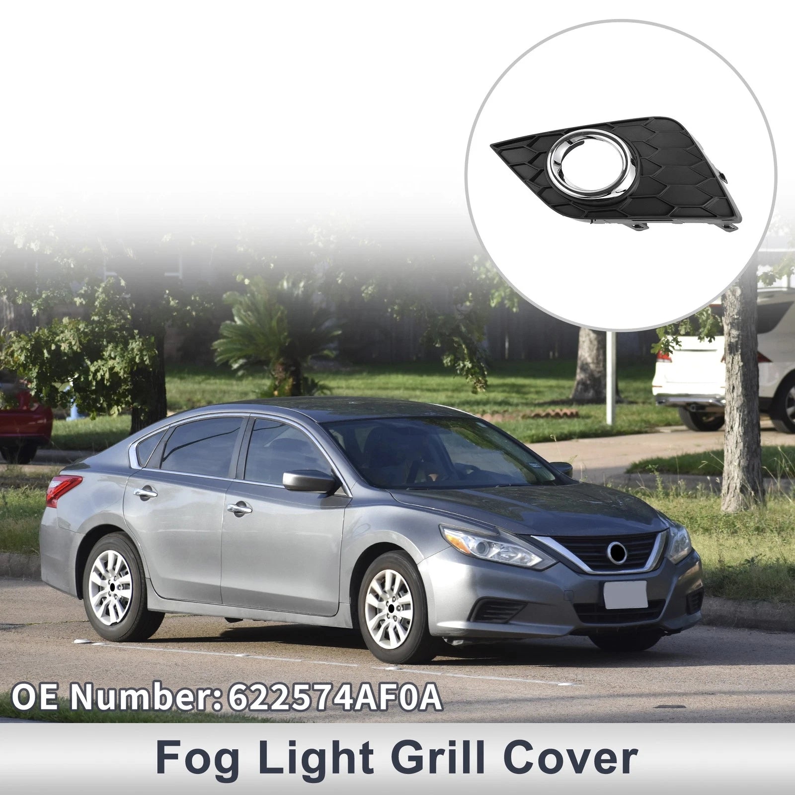 1 Pc Fog Light Grill for Nissan Sentra (2016–2019) No. 622574AF0A