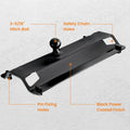 5th Wheel Rail Gooseneck Trailer Hitch Kit for 25000lb Capacity (Black)