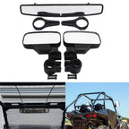 Set of 2 Rear View Center & Side Mirrors for Polaris Ranger RZR XP (2008–2020)