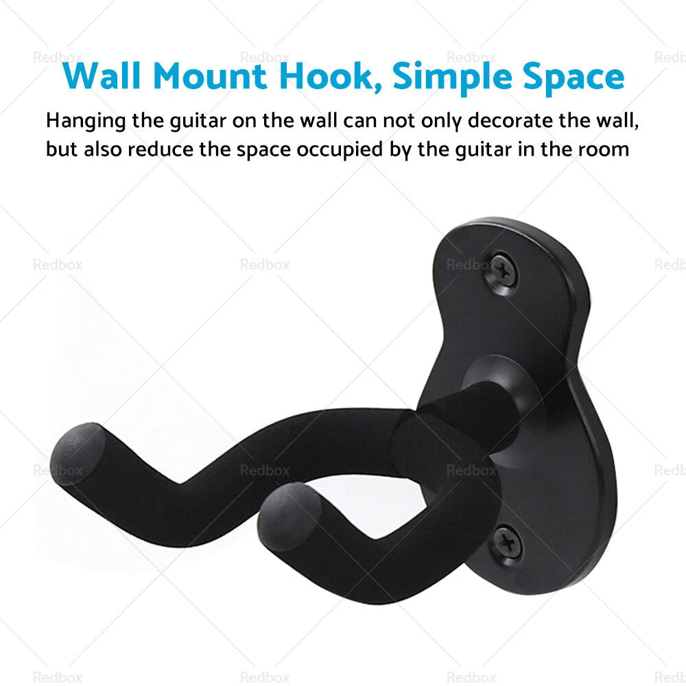 Guitar Hanger Wall Mount Hook Rack for All Guitars (Universal)