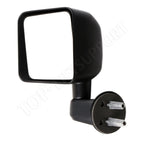 Driver Side Black Exterior Mirror for Jeep Wrangler (2007–2017)