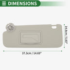 Left Sun Visor for Chevrolet Cruze (2011–2016) with Mirror No.95034253