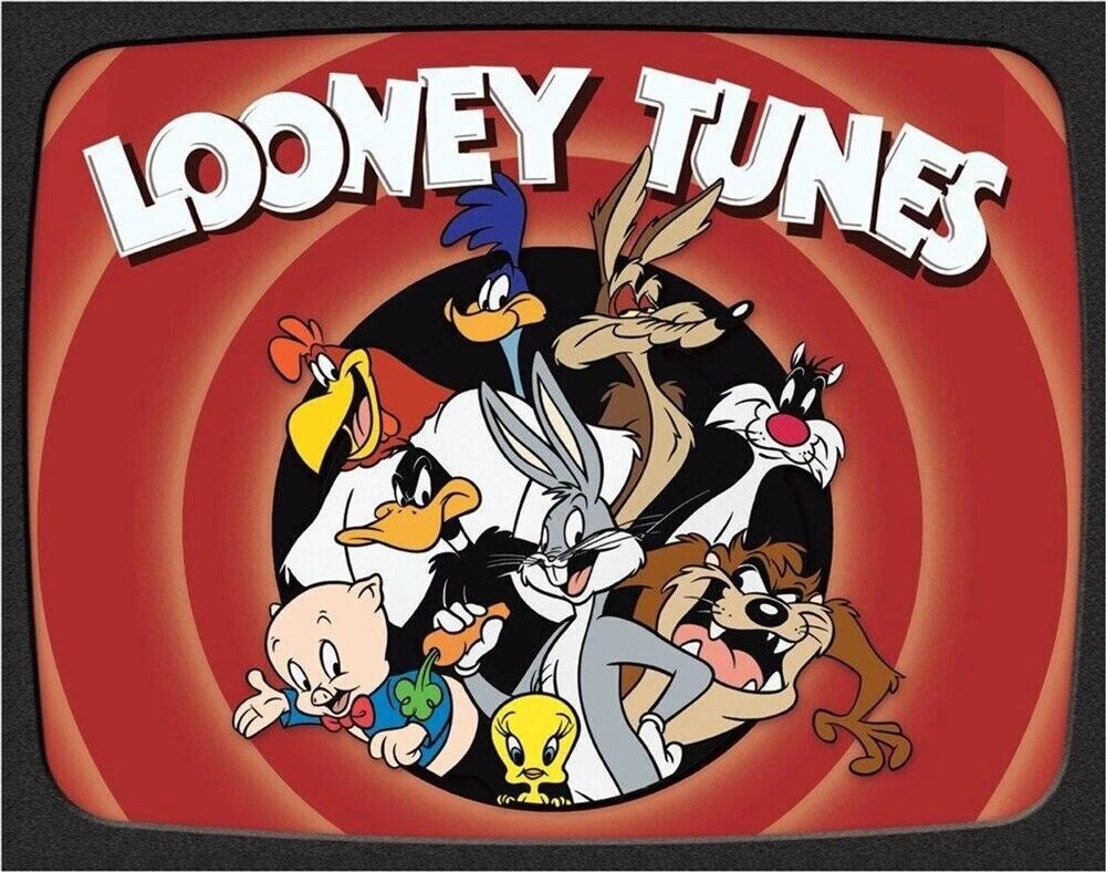 Looney Tunes Family Tin Sign 16"W x 12.5"H Made in USA #DE-2178