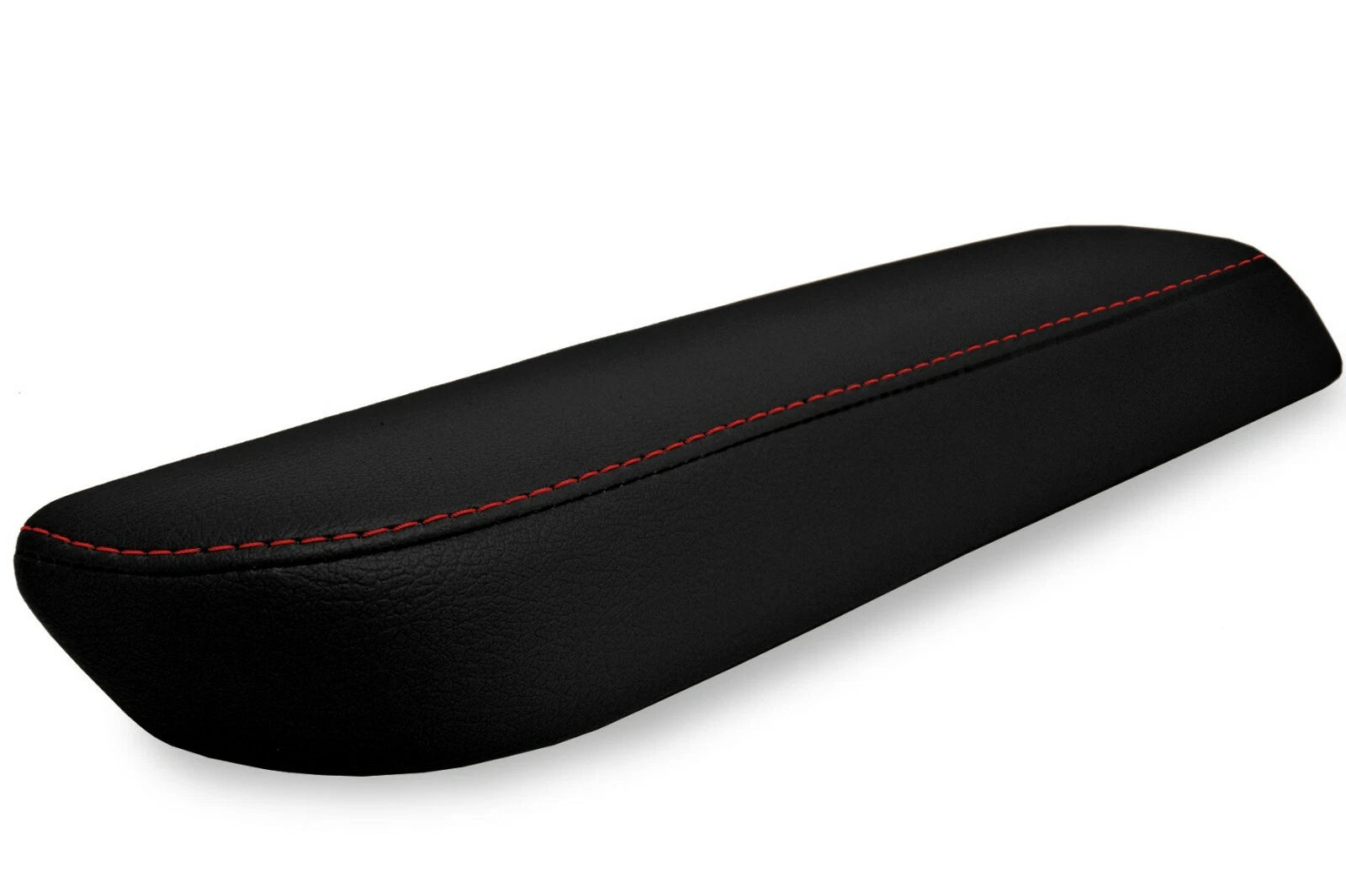 2PC Leather Armrest Door Panel Cover for Nissan 350Z Coupe (2006–2008) Red Stitch
