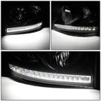 LED DRL Headlight Lamps for Dodge Ram 1500/2500/3500 (2006–2009)