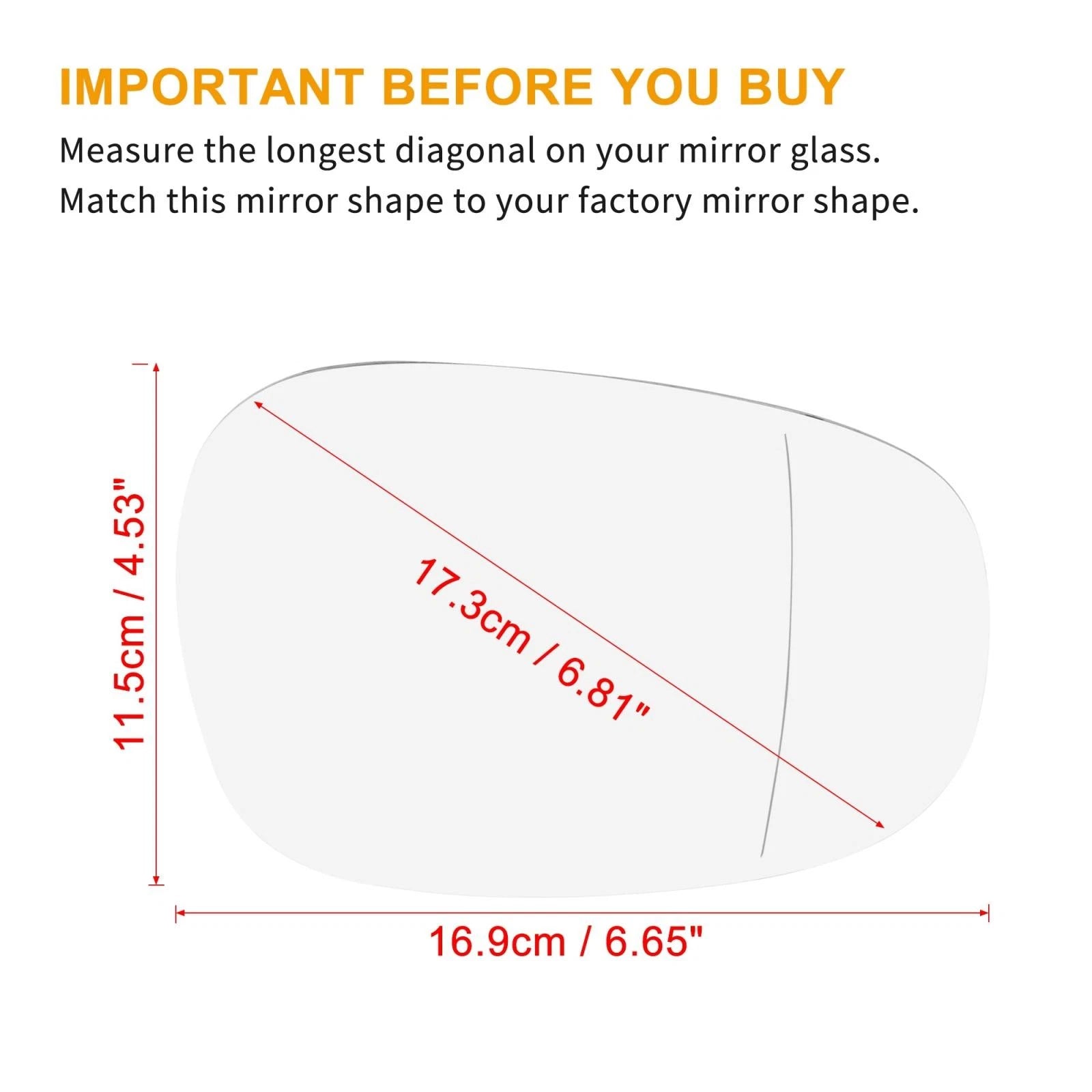 Heated Mirror Glass w/ Backing RH for BMW 135i 328i 335i 335d (2008–2013)