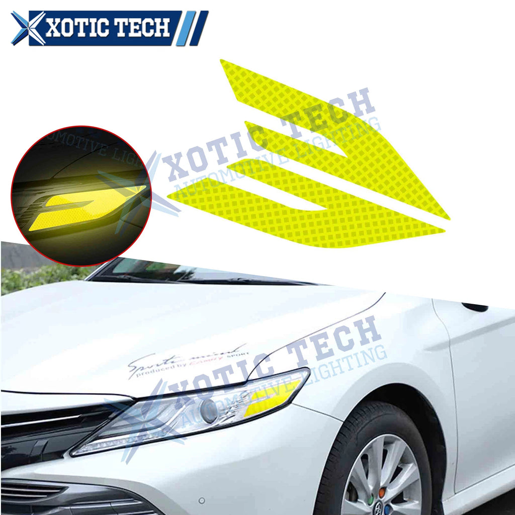 Headlight Eye Edge Reflective Vinyl Tint Overlay for Toyota Camry (2018–2020)
