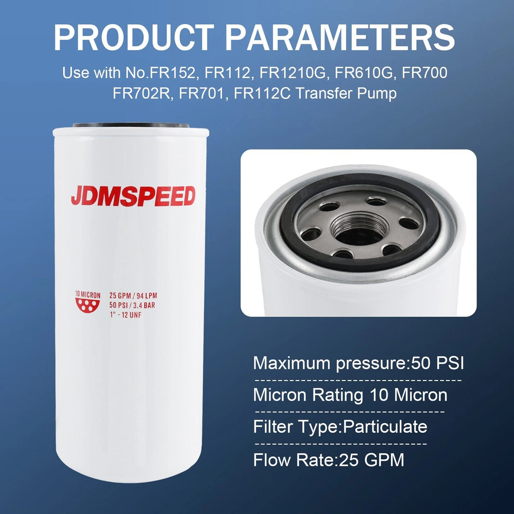 10 Micron Fuel Filter for Fill-Rite F1810PM0 (Year Range)
