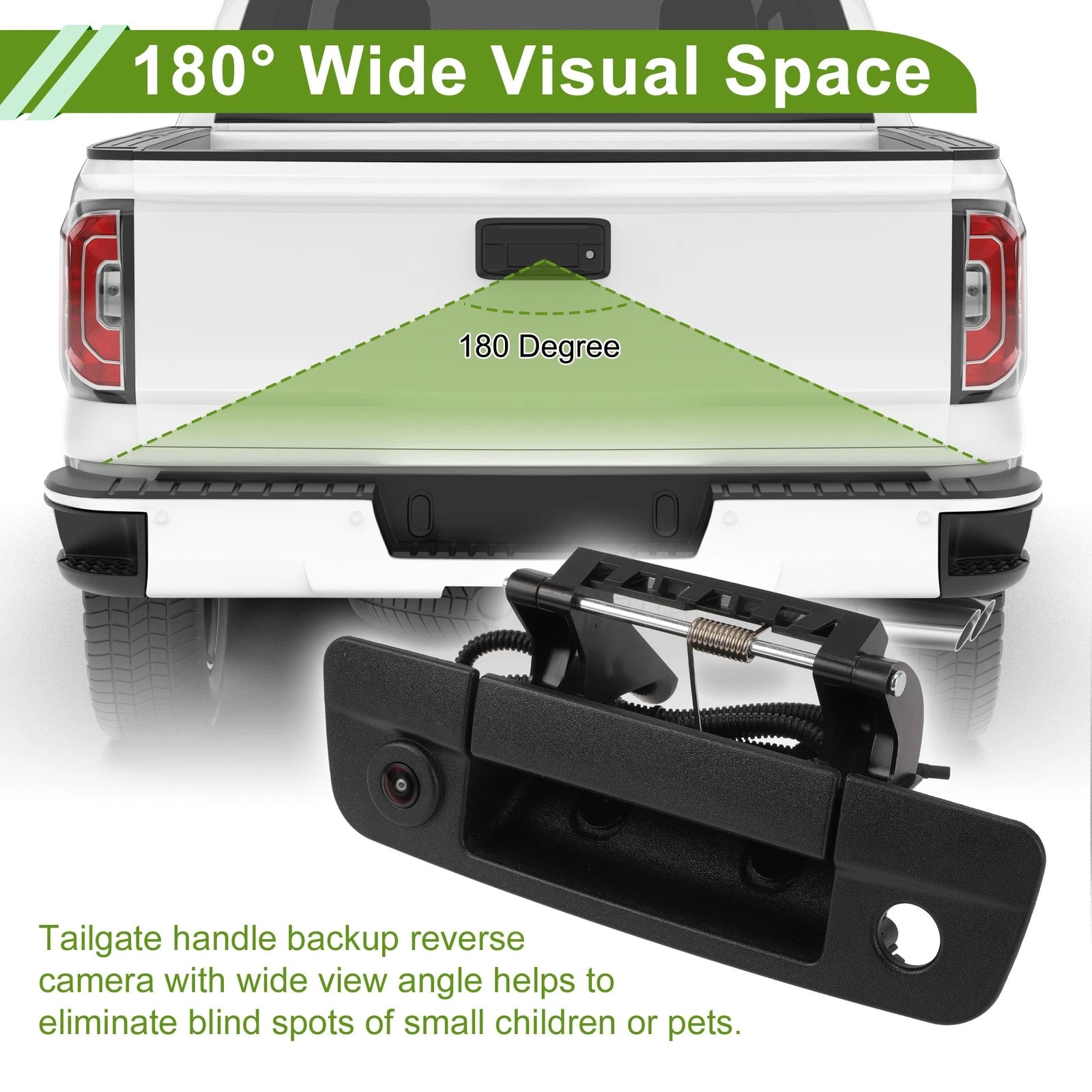 Tailgate Handle Backup Rear View Camera No. 68197873AA for Dodge Ram 1500 (2019–2023)