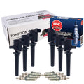 Set of 6 Ignition Coils & 6 NGK Iridium IX Spark Plugs for Ford Mercury V6