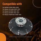 Cooling Fan Clutch for Infiniti QX56, Nissan NV2500/Titan (2004–2017) 210827S00A