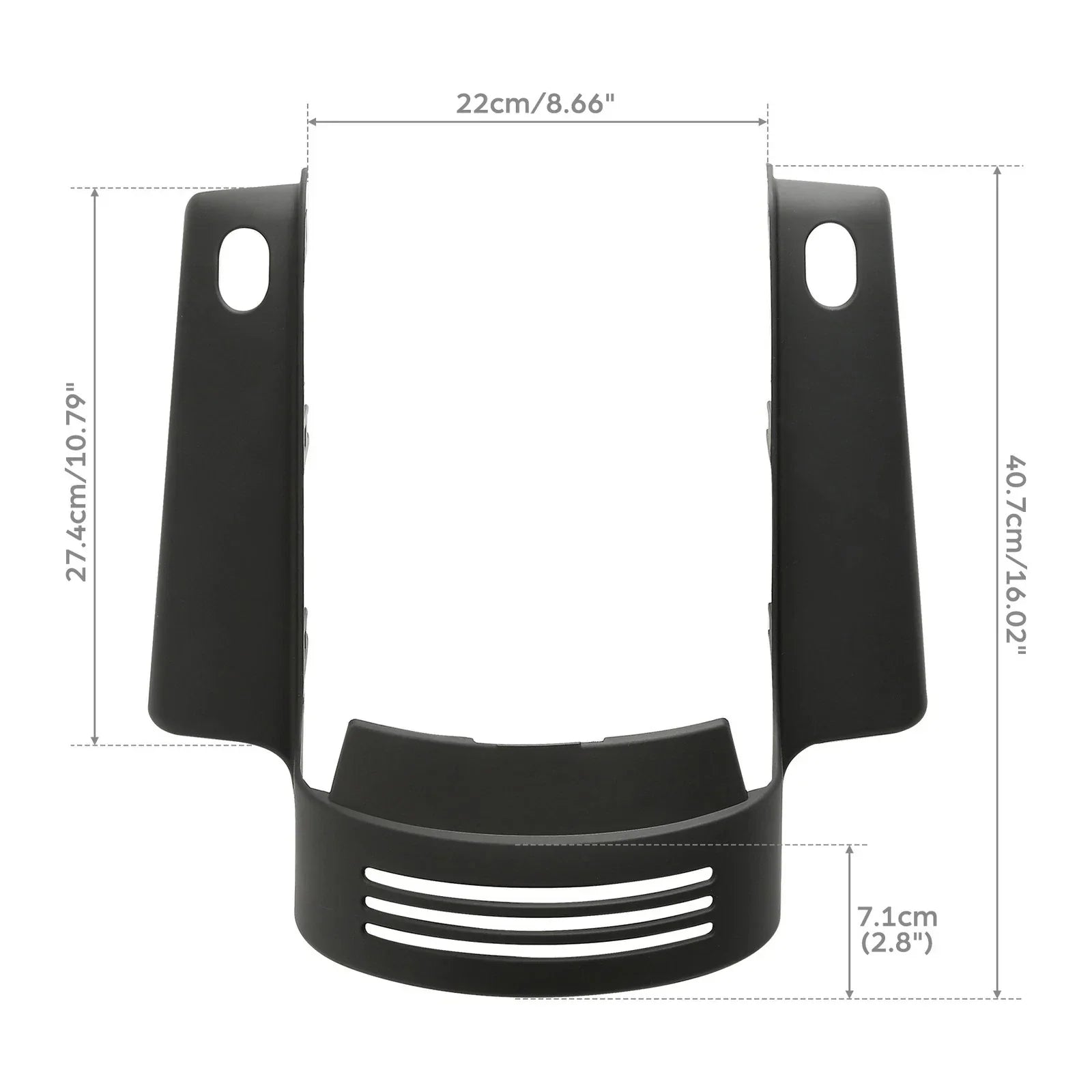 Fascia Matte Black Rear Fender for Harley Touring Road King Glide (2014-2023)
