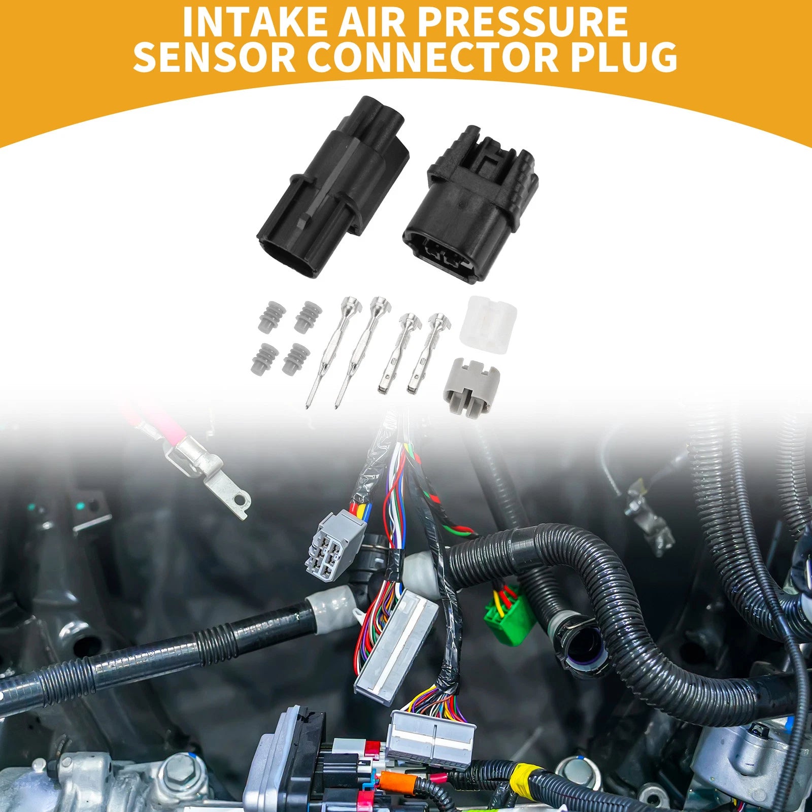 2 Pin Intake Air Pressure Sensor Connector for Honda 