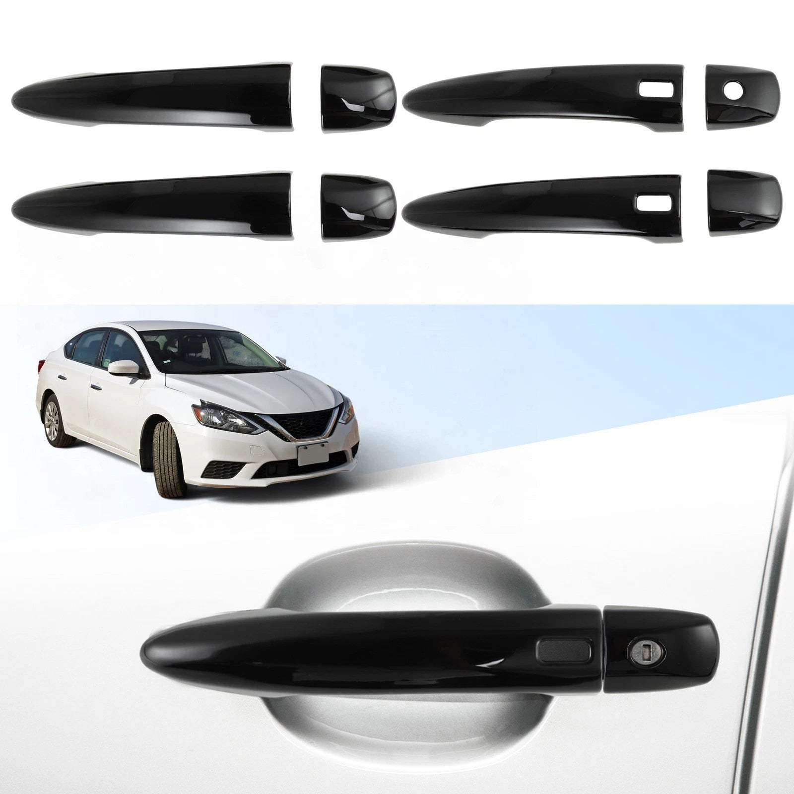 Door Handle Cover Protector for Nissan Sentra Altima X-Trail (2013–2023)