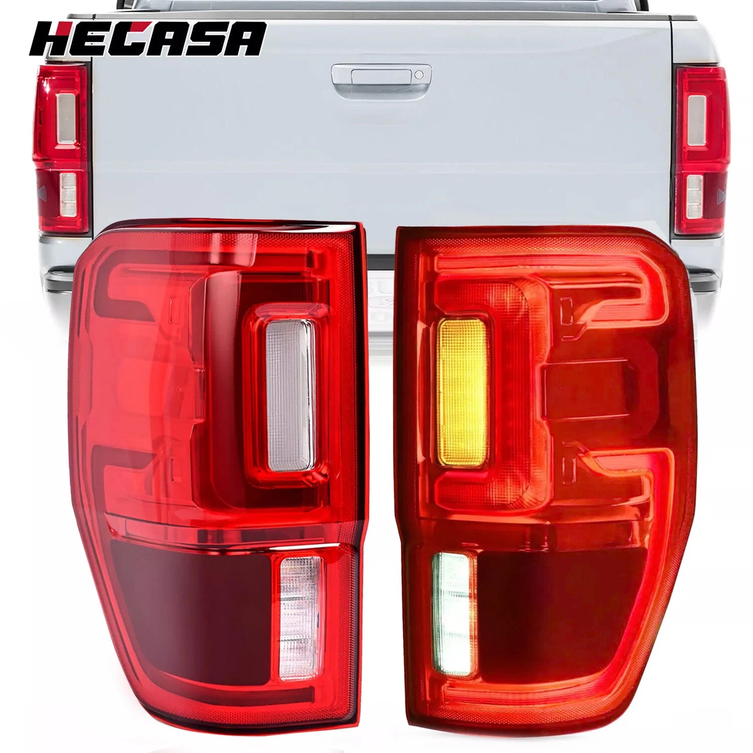 2X LED Tail Light Brake Lamp for Ford Ranger (2019–2023)