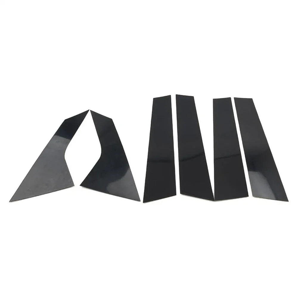 6 x Glossy Black Door Window Trim for 2021-2023 Hyundai Elantra