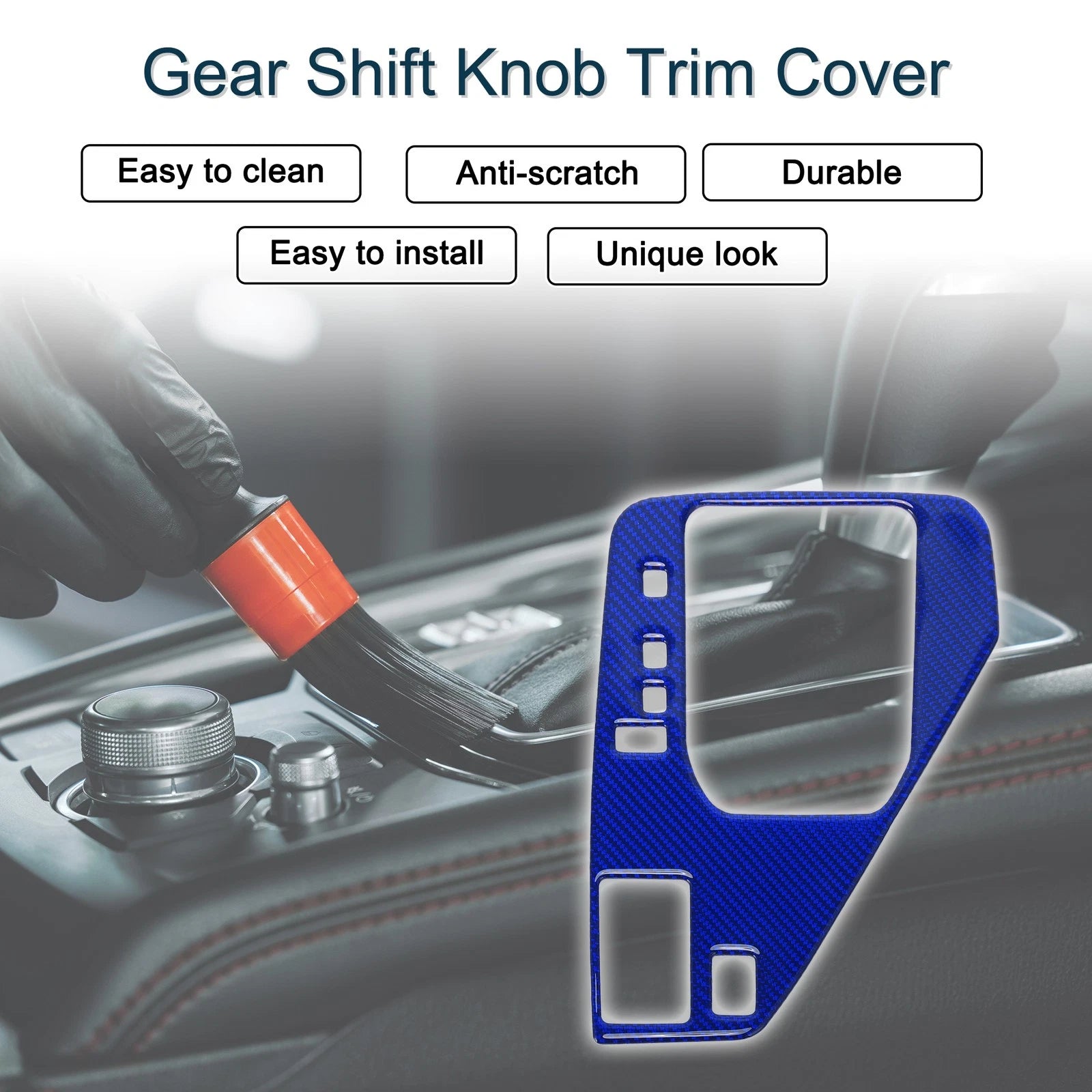 ABS Gear Shift Knob Cover Decal for Subaru Crosstrek (2024) - Dark Blue