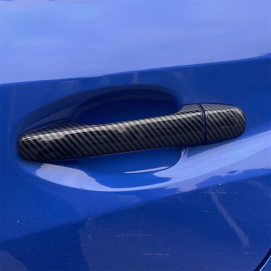 Carbon Fiber Look Door Handle Cover Trim for Subaru WRX STi (2015-2021)