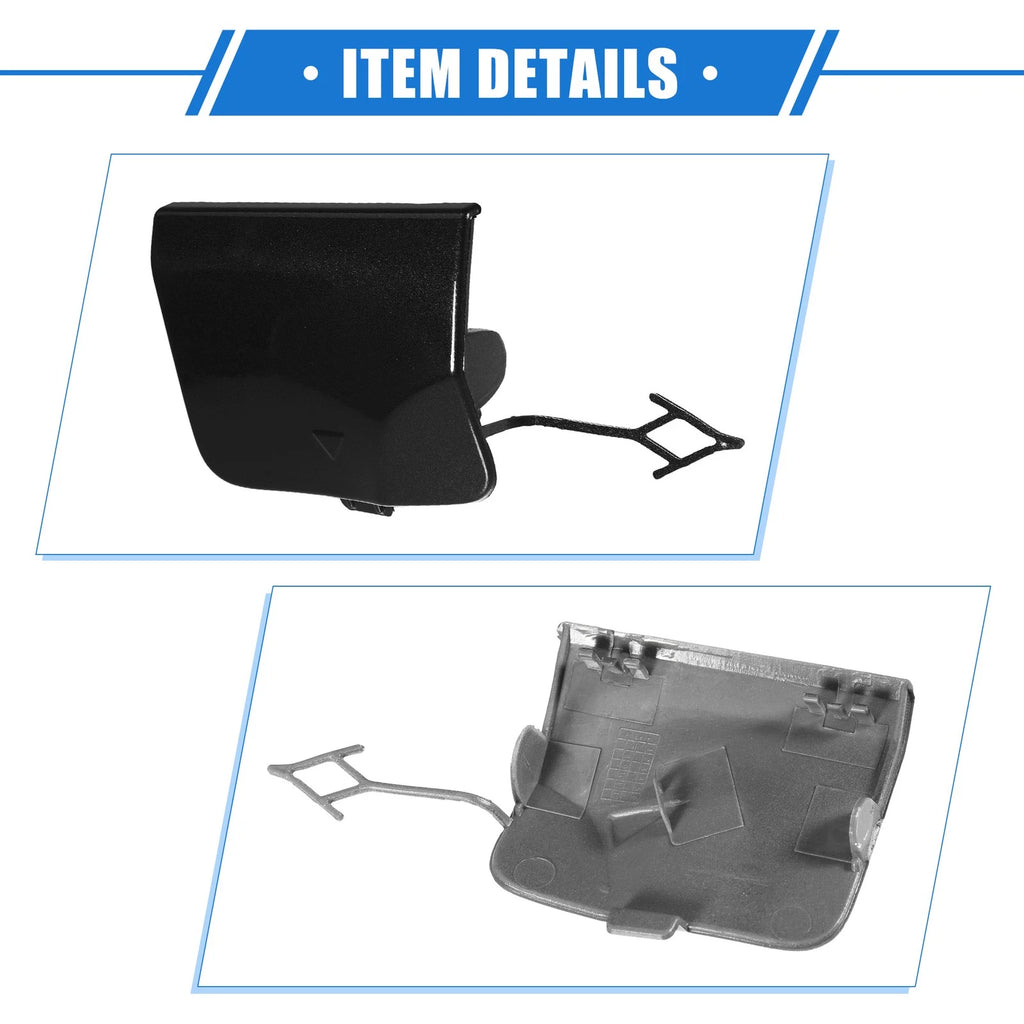 Tow Hook Eye Hole Cover Cap for BMW X3 G08 (2018–2023) Black Rear Right