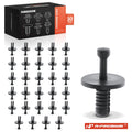 30Pcs 6mm Plastic Black Spreading Rivets for BMW E28 E30 (1982–1994)
