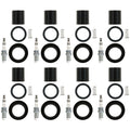 Set of 8 NGK Ruthenium HX Spark Plugs & Coil Boots for Dakota Raider (2000–2004)