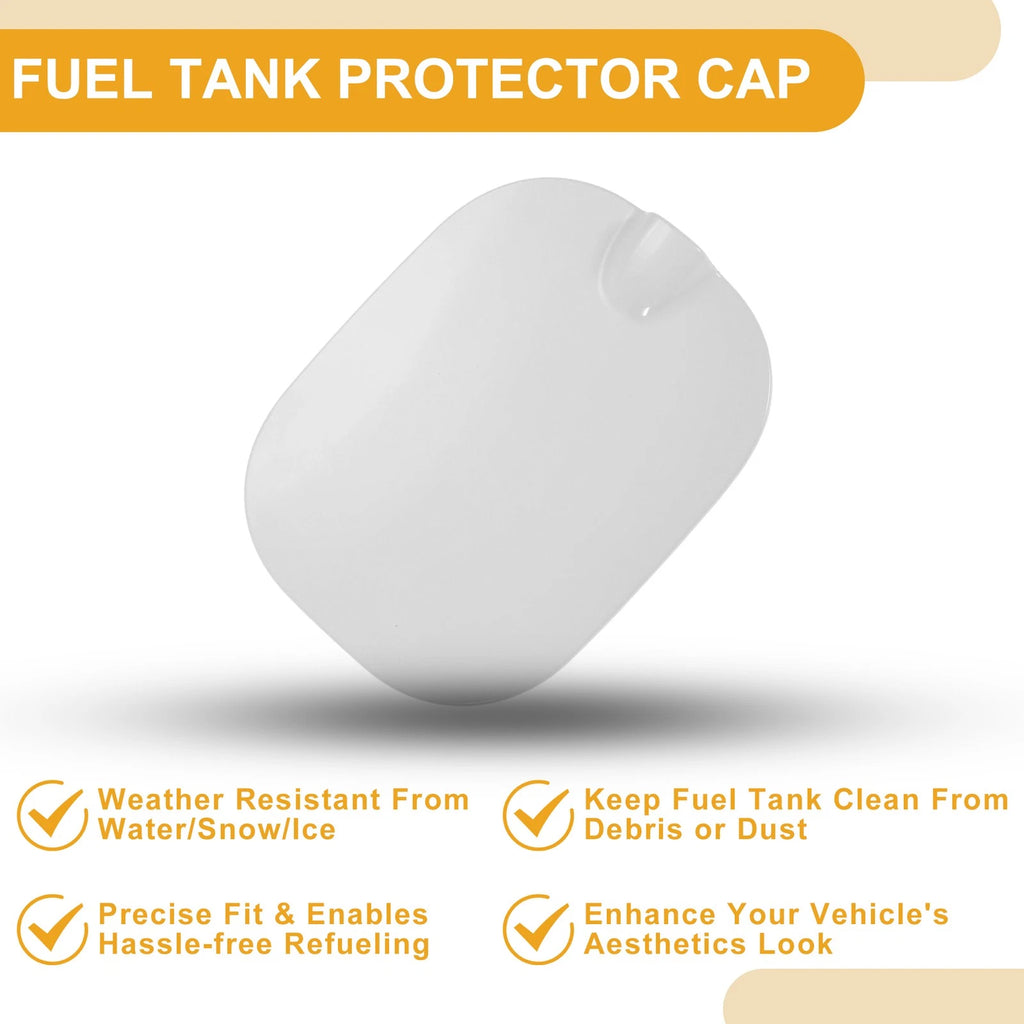 Fuel Tank Door Cap for Chevrolet Silverado 1500 (2019–2025) No. 84745974 White ABS