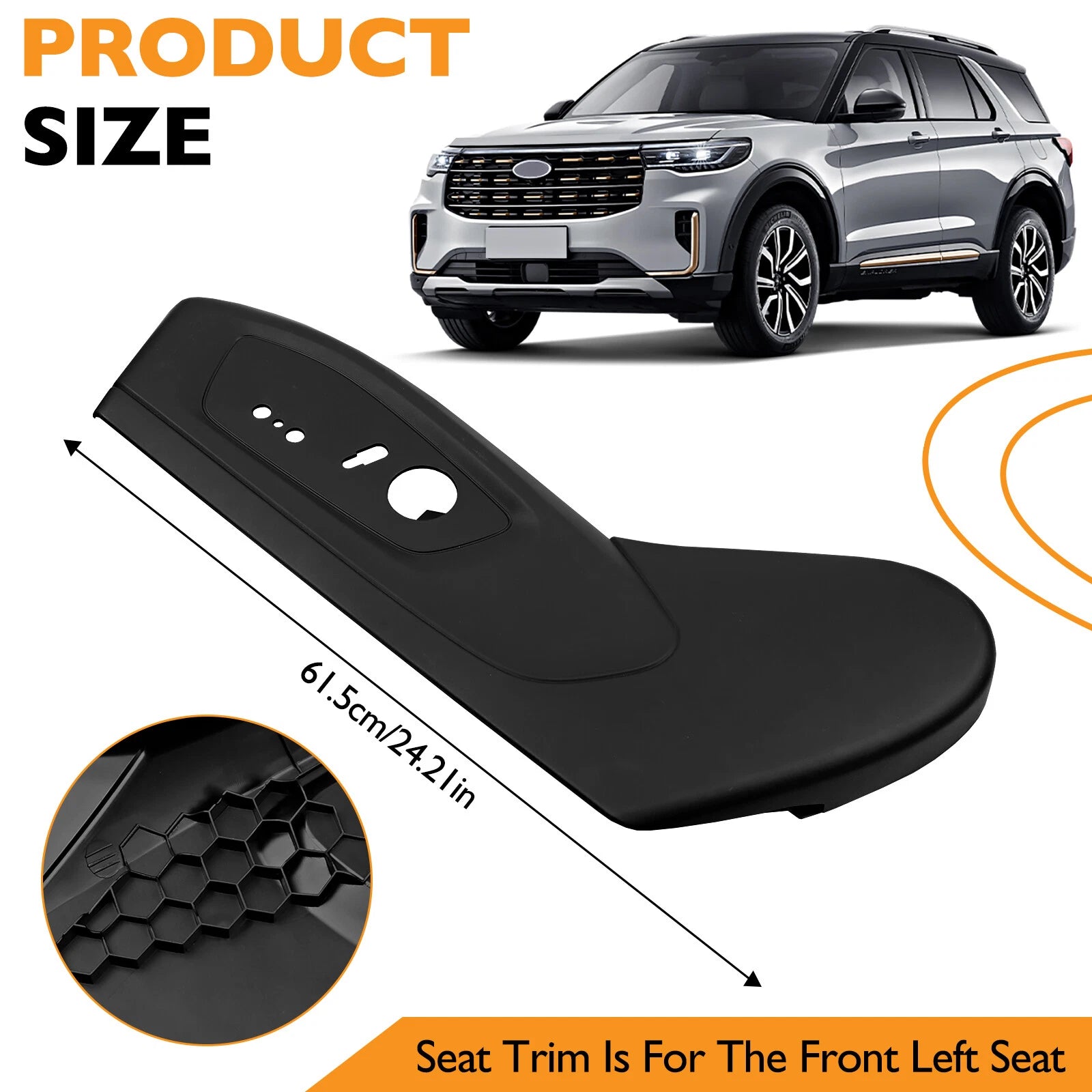 Left Driver Side Seat Trim Panel for Ford Explorer (2020-2023)