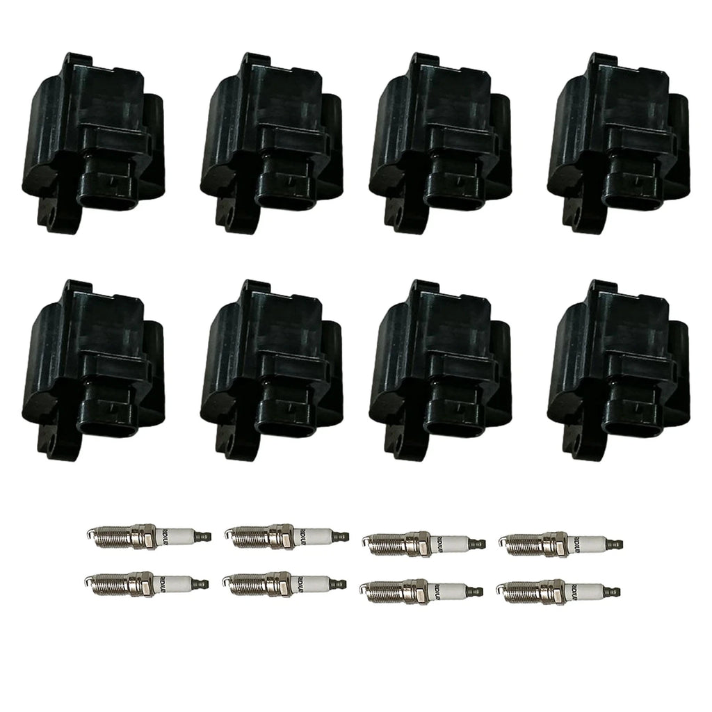 Set of 8 Ignition Coils & Spark Plugs for Express 1500 2500 3500 Silverado 1500 (2003–2023)