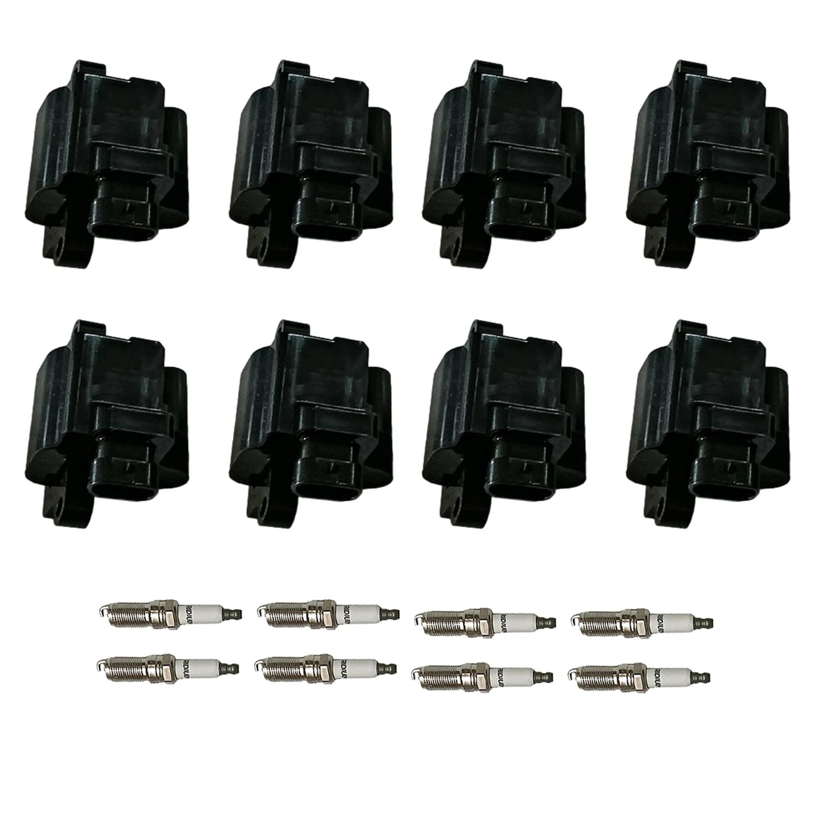 Set of 8 Ignition Coils & Spark Plugs for Express 1500 2500 3500 Silverado 1500 (2003–2023)