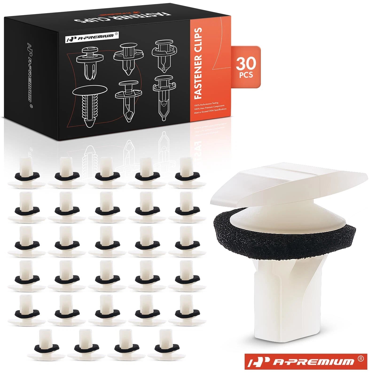 30Pcs Weatherstrip Clips for Honda 