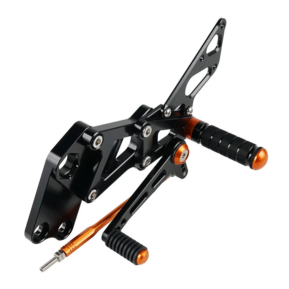 Adjustable Racing Rearset Footrest Footpegs for KTM RC 125 200 390 (2014–2021)