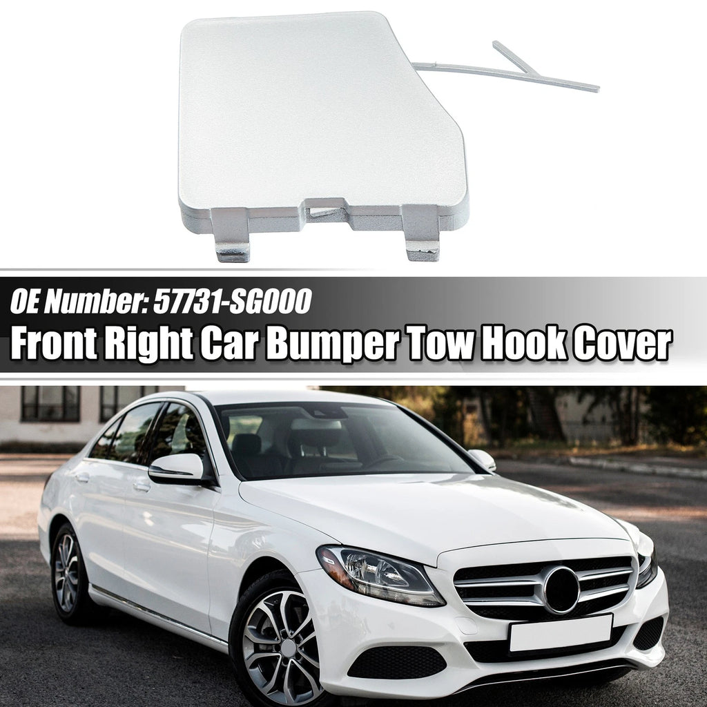 Front Right Tow Hook Cover for Subaru Forester (2015–2018) 718844975360 Silver