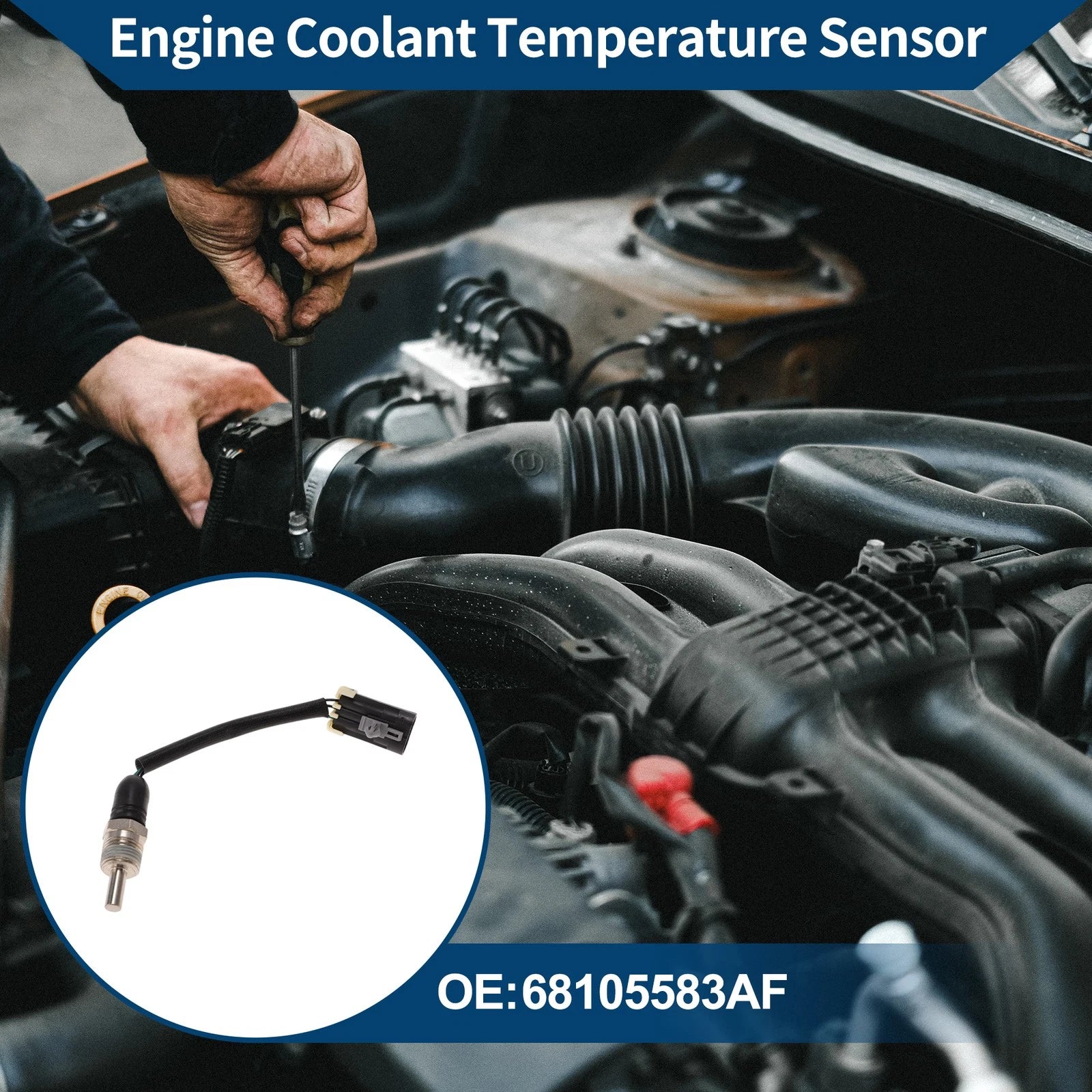 Engine Coolant Temperature Sensor No. 68105583AF for Dodge Journey (2008–2011)