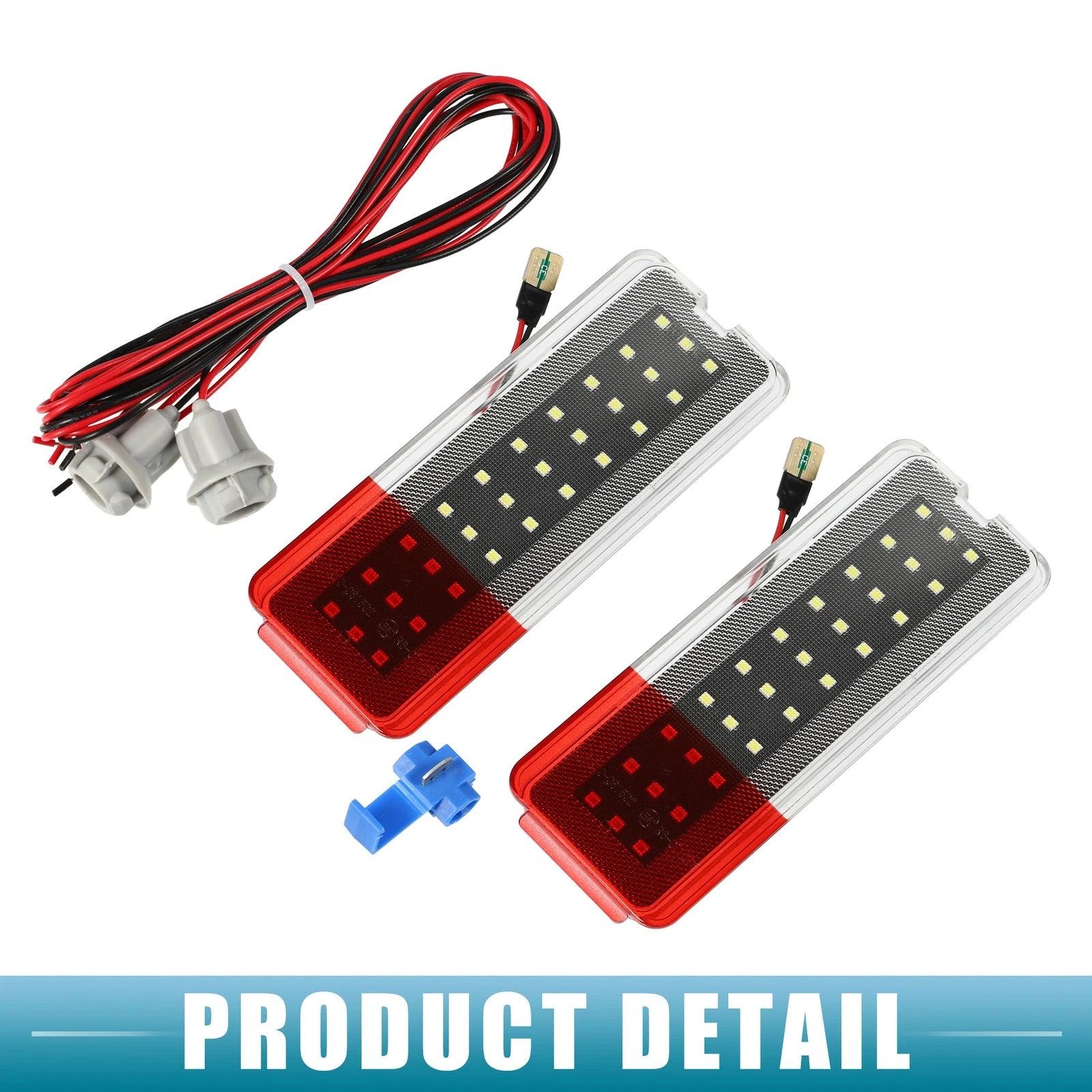 2X LED Door Light Reflector for Ford (F81Z-2523820-AA)