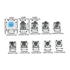 Push Button Tactile Switch Kit for Multiple Applications (180 Pieces)