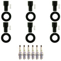 Set of 6 NGK G-Power Platinum Spark Plugs & Coil Boots for ES300 RX300 (1992–2003)