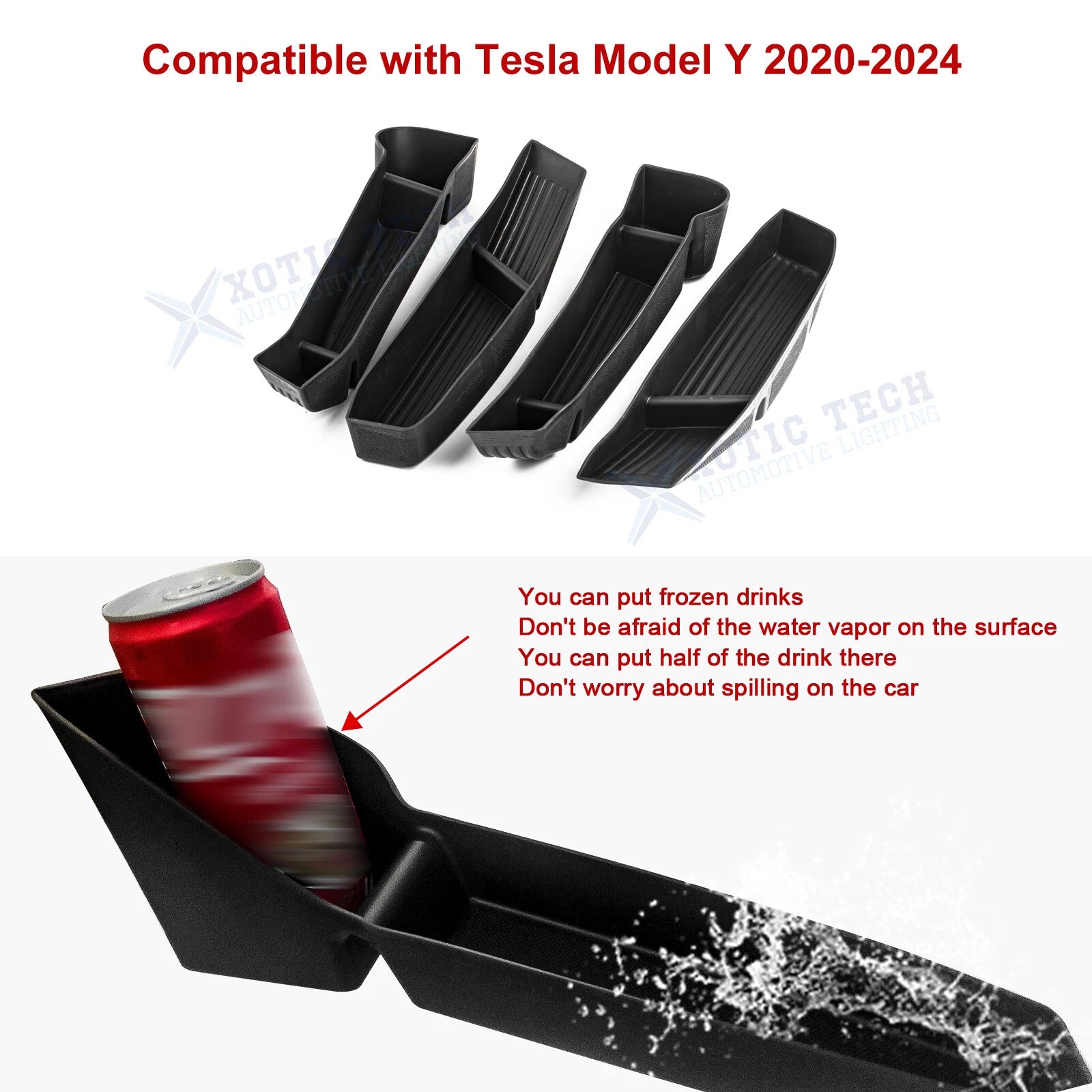 Side Door Storage Box for Tesla Model Y (2020-2025)