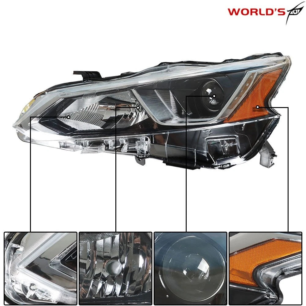 Halogen Headlight for Nissan Altima (2019–2021) Clear Driver Side