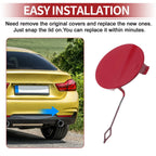 Rear Bumper Tow Hook Cover for BMW 428i Red (2014-2016)