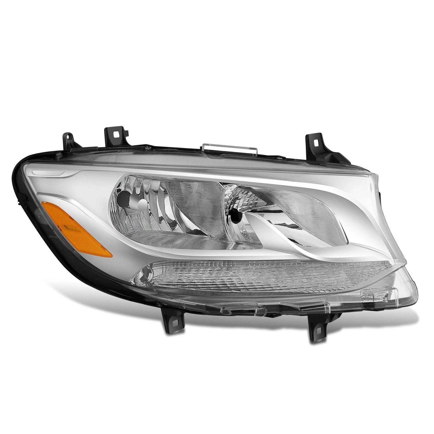 Chrome Amber Headlight for Mercedes Benz Sprinter 1500 (2019–2024)