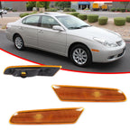 Set of 2 Amber Front Side Marker Light Housings for Lexus ES300 ES330