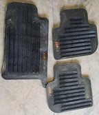 Set of 3 Rubber Floor Mats for Jaguar XJ8 XJR VDP (1998–2003)
